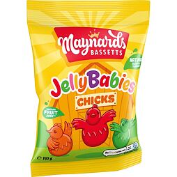 Maynards Bassetts Jelly Babies gumové bonbonky ve tvaru slepiček 165 g