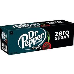 Dr Pepper Cherry sugar-free cherry soda 355 ml box of 12 pcs