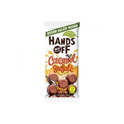Hands Off My Chocolate veganská čokoláda s příchutí karamelu a lískových ořechů 100 g
