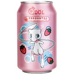 QDol Pokémon Mew sycený nápoj s příchutí jahody 330 ml