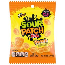 Sour Patch peach sour chewy candy 140 g