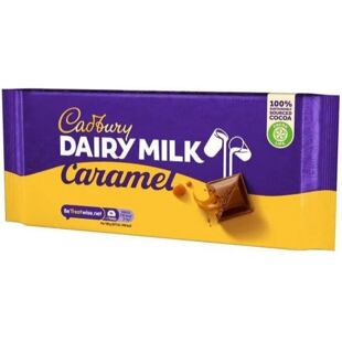 Cadbury milk chocolate with caramel filling 180 g