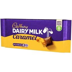 Cadbury milk chocolate with caramel filling 180 g