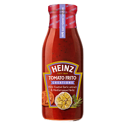 Heinz rajčatová omáčka s příchutí pečeného česneku a středomořskými bylinami 495 g