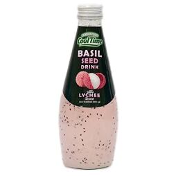 Cool Time Basil Seed drink with basil seeds with lychee flavor 290 ml