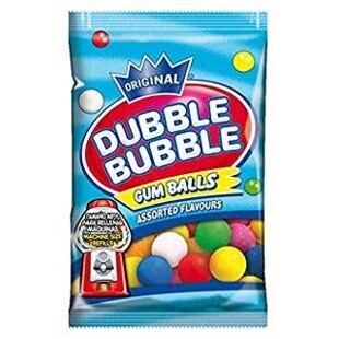 Dubble Bubble kulaté barevné žvýkačky s příchutí tutti frutti 90 g