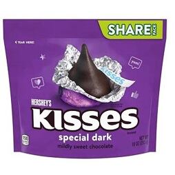 Hershey's Kisses pusinky z polosladké hořké čokolády 283 g