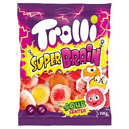 Trolli sour chewing candies with filling with fruit flavor in the shape of a brain 150 g