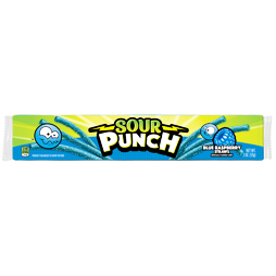 Sour Punch kyselé žvýkací pendreky s příchutí modré maliny 57 g