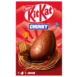 Nestlé Kit Kat Chunky čokoládové vajíčko s tyčinkou s polevou z mléčné čokolády 129 g