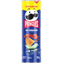 Pringles chips with the flavor of the Canadian spice mixture All Dressed 156 g