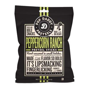 Pop Daddy preclíkové tyčinky s příchutí dresingu Peppercorn Ranch 85 g