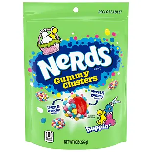 Nerds Gummy Clusters žvýkací bonbony ve skořápce s ovocnými příchutěmi 226 g