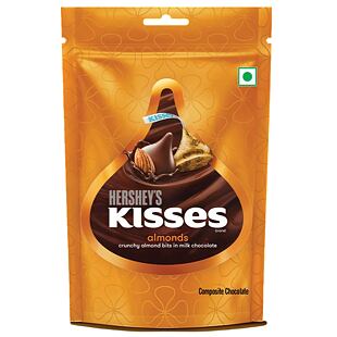 Hershey's Kisses pusinky z mléčné čokolády s kousky mandlí 100,8 g