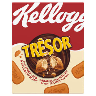 Kellogg's Trésor Cereal Puffs, Caramel Cookie with White Chocolate Flavor, 375 g