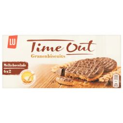 Lu Time Out obilné sušenky v mléčné čokoládě 195 g