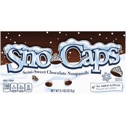 Sno-Caps čokoládové kousky pokryté bílými perličkami 87,8 g
