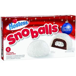 Hostess Snoballs čokoládové buchtičky s krémem, marshmallow a kokosem 6 x 49,7 g