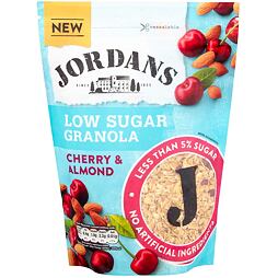 Jordans granola s příchutí třešně a mandle s nízkým obsahem cukru 500 g