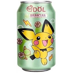 QDol Pokémon Pikachu sycený nápoj s příchutí limetky 330 ml