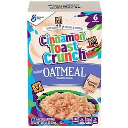 Cinnamon Toast Crunch oatmeal 6 x 38 g