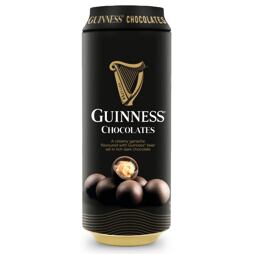 Guinness pralinky z hořké čokolády s náplní s příchutí piva - plechovka 125 g