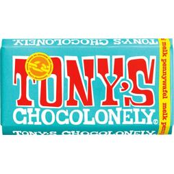 Tony's milk chocolate with stroopwafel pieces 180 g