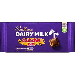 Cadbury Crunchie bits milk chocolate with honey crunchy pieces 180 g