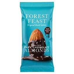 Forest Feast salted roasted almonds in dark chocolate 40 g