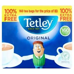 Tetley Retro černý čaj 100% Free 160 ks 500 g
