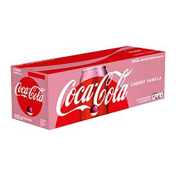 Coca-Cola cherry & vanilla carbonated soda 355 ml Whole pack of 12 pcs