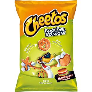 Cheetos corn crisps with hamburger flavor 145 g