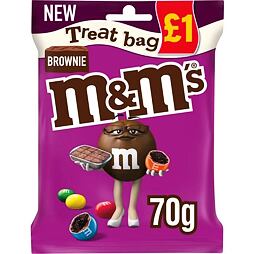 M&M´s bonbonky z mléčné čokolády v cukrové skořápce s příchutí brownies 70 g PM