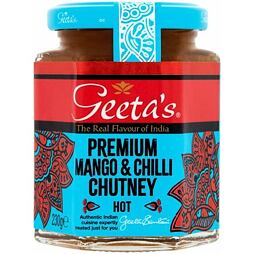 Geeta's Premium mangové a chilli čatný 230 g