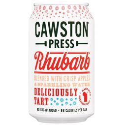 Cawston Press carbonated drink with apple and rhubarb flavor 330 ml