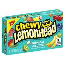 Chewy Lemonhead candies with tropical fruit flavor 23 g