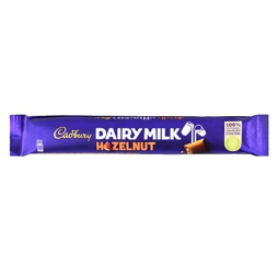 Cadbury Dairy Milk milk chocolate bar with hazelnut flavor 22 g