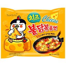 Samyang instant hot chicken ramen noodles with cheese flavor 140 g