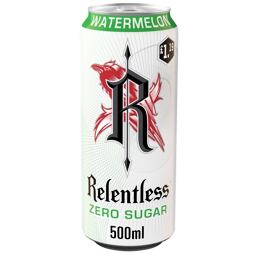 Relentless energy drink without sugar with watermelon flavor 500 ml