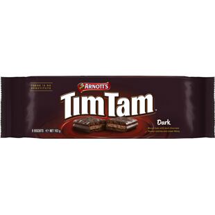 Tim Tam chocolate biscuits with dark chocolate coating 163 g