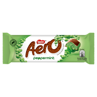 Nestlé Aero mléčná čokoláda s mátovou příchutí 36 g