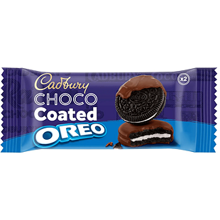 Oreo Cadbury sušenka s vanilkovou náplní v polevě z mléčné čokolády 31,3 g