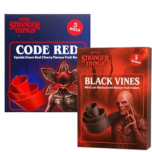 Fruit Roll Up pásky s příchutí třešně + Fruit Roll Up měkké pásky s příchutí černého rybízu