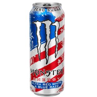 Monster USA Ultra Red White & Blue Razz energ. nápoj s příchutí bobulovitých plodů se sladidly 473ml