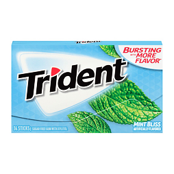 Trident Mint Bliss žvýkačky bez cukru s příchutí sladké máty 27 g