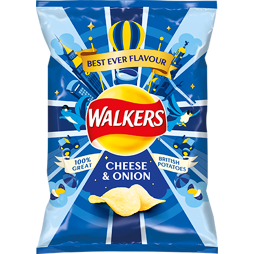 Walkers with cheese and onion flavor 32.5 g