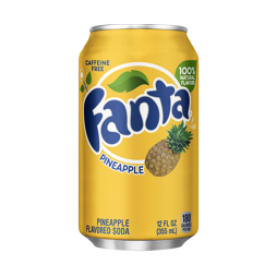 Fanta carbonated drink with pineapple flavor 355 ml