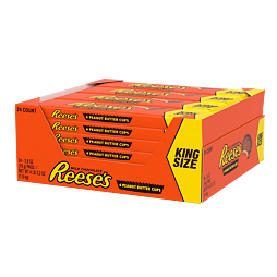 Reese's 4 peanut butter cup king size 79 g box of 24