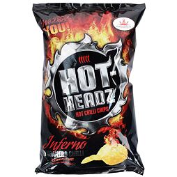 Hot-Headz Inferno Habanero Chilli Chips 142 g
