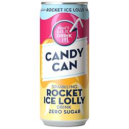 Candy Cane Rocket Ice Lolly orange, raspberry & pineapple sugar free sparkling soda 330 ml